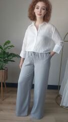 Tensel Kadın Pantolon Gri