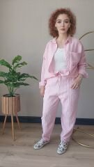 Pembe Müslin Gömlek