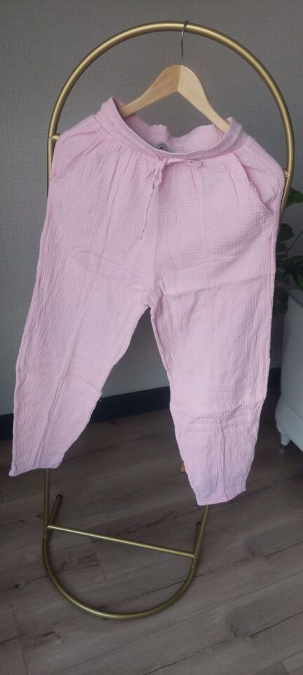 Pembe Müslin Pantolon