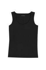 Siyah Kalın Askılı Bluz