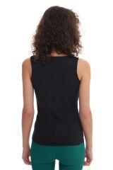 Siyah Kalın Askılı Bluz