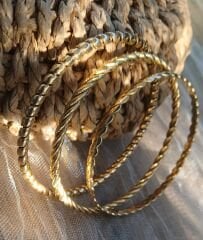 Çelik Çoklu Burgu Bilezik