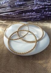 Çelik Çoklu Burgu Bilezik