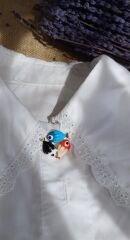 Üçlü Balık Broş