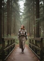 Ön Yırtmaç Detaylı Etek