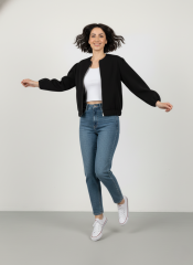 Yakasız Bamber Kaşe Ceket